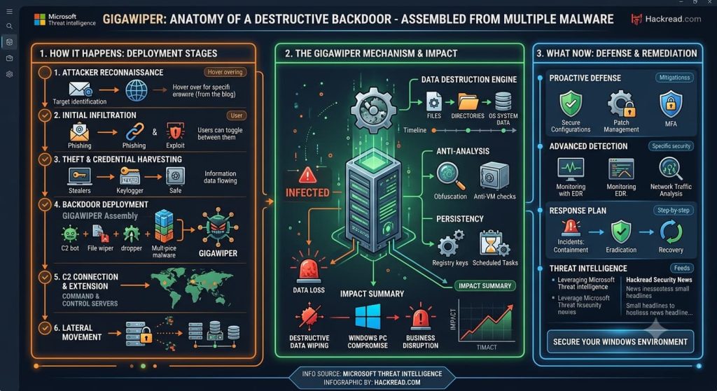 Microsoft Warns of GigaWiper Backdoor Built to Destroy Windows PCs
