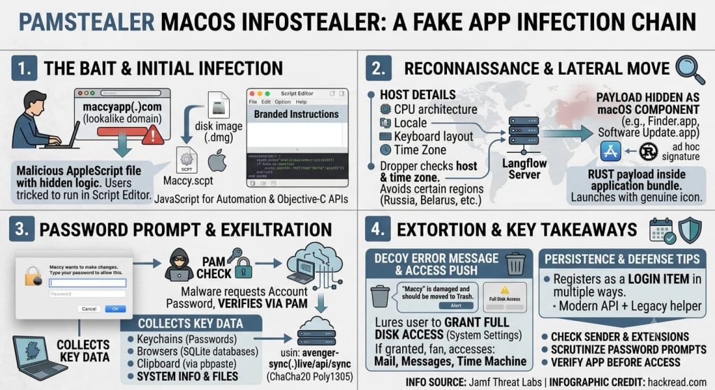 New PamStealer Malware Targets macOS Users via Fake Maccy Clipboard App