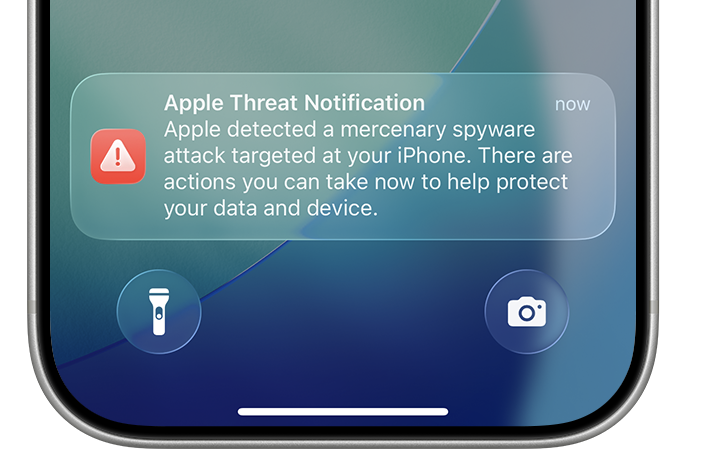 Apple Sends Lock Screen Spyware Alerts to Users in 110 Countries