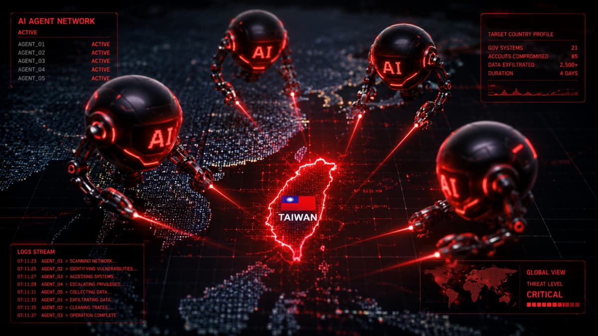 AI Agents Used to Compromise 85 Taiwan Government Accounts in 4 Days