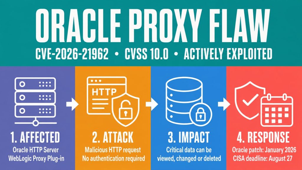 CISA Warns Agencies to Patch Actively Exploited Oracle WebLogic Proxy Flaw