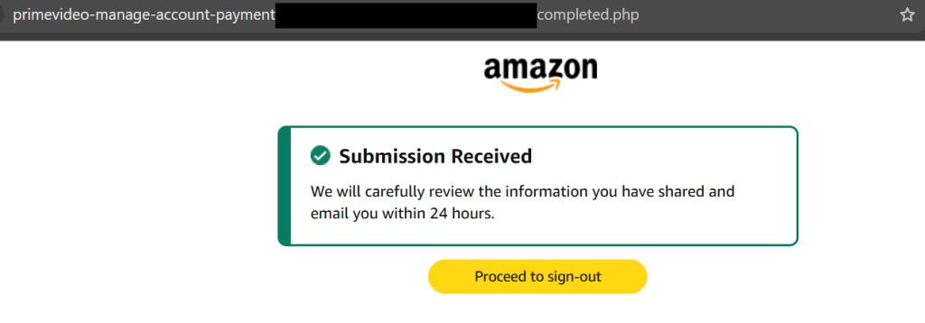 Amazon Prime Phishing Attack Uses Fake Billing Alert to Steal Logins, Personal and Card Details