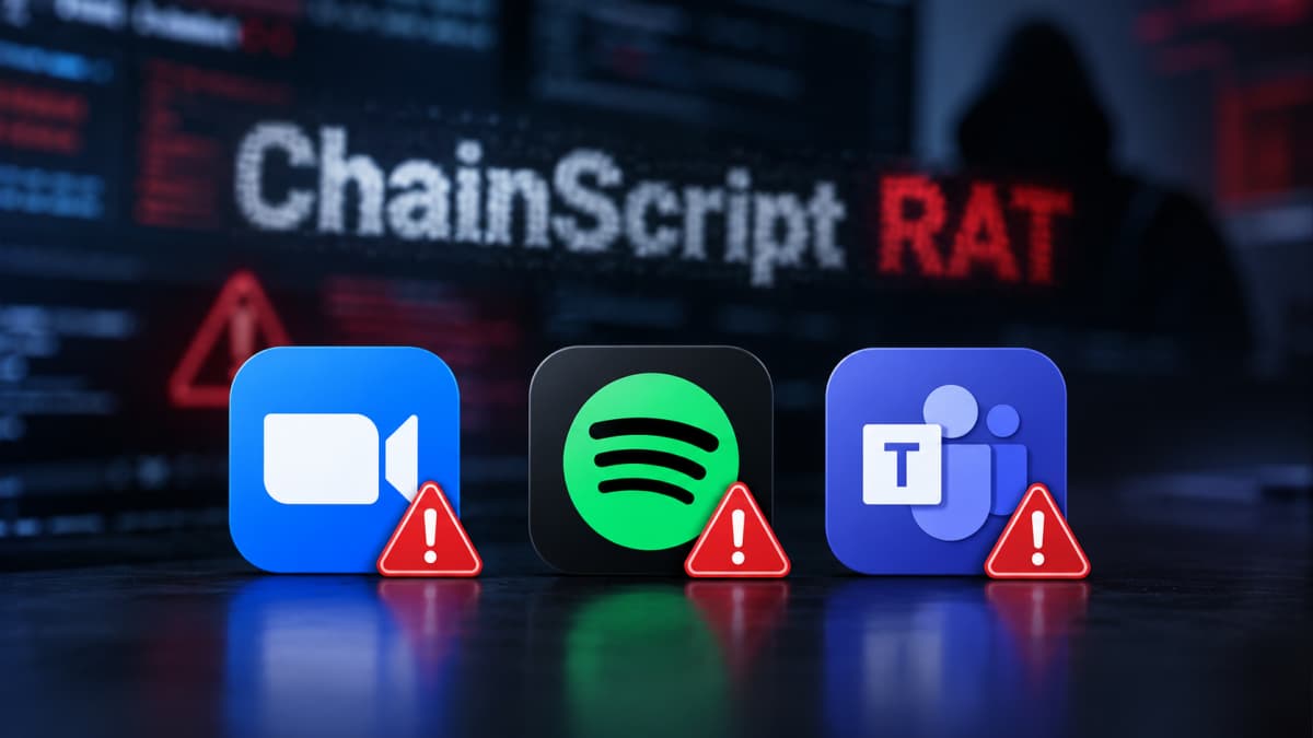 ClickFix Attacks Spread ChainScript RAT via Fake Spotify and Teams Installers
