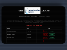 FulcrumSec Leaks Manchester Airports Group Customer and Booking Data