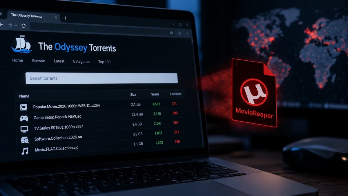 MovieReaper Malware Uses The Odyssey Torrents to Infect Users Worldwide