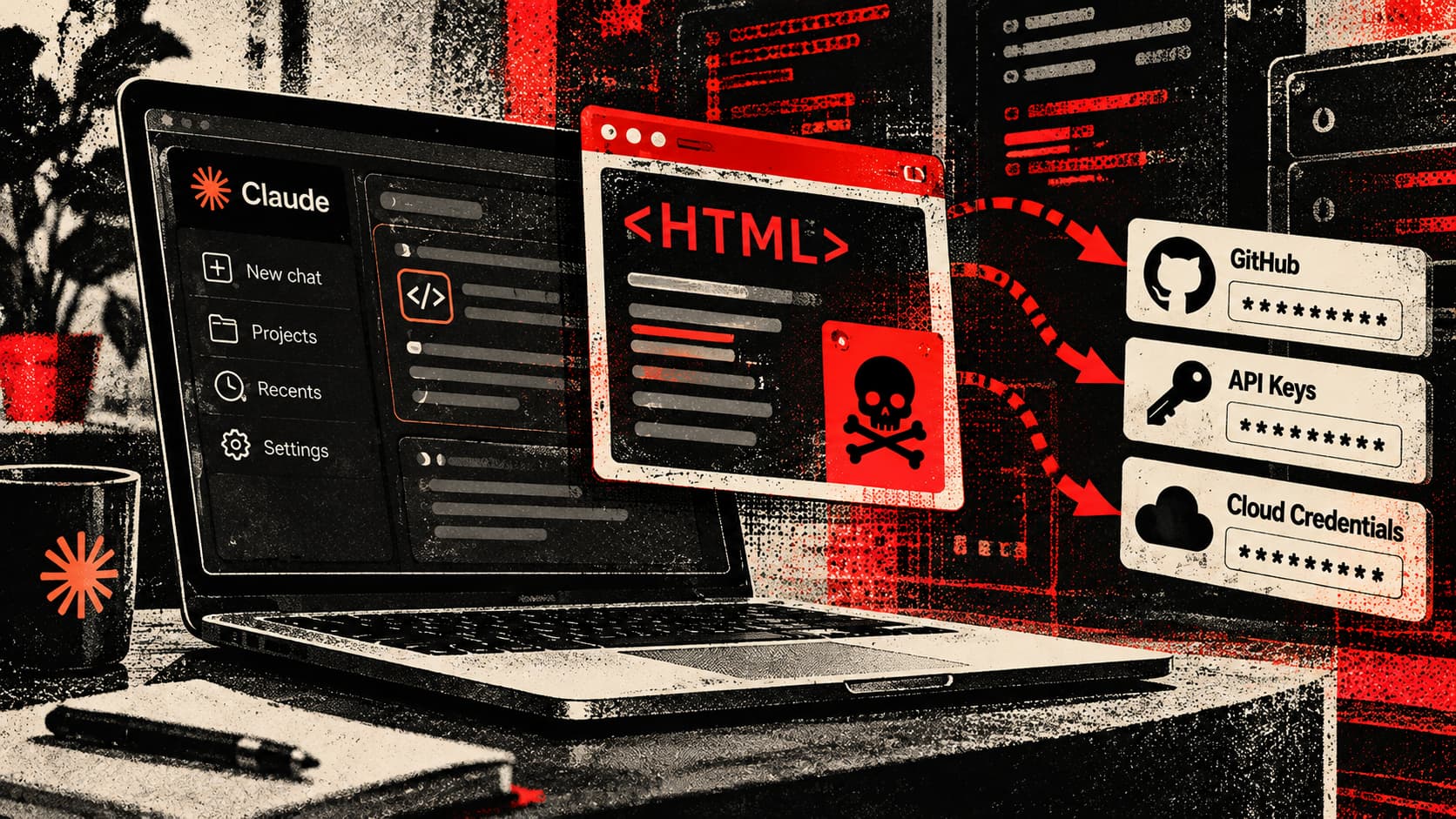 Claude Code Desktop Flaw Let Malicious HTML Steal Developer Credentials