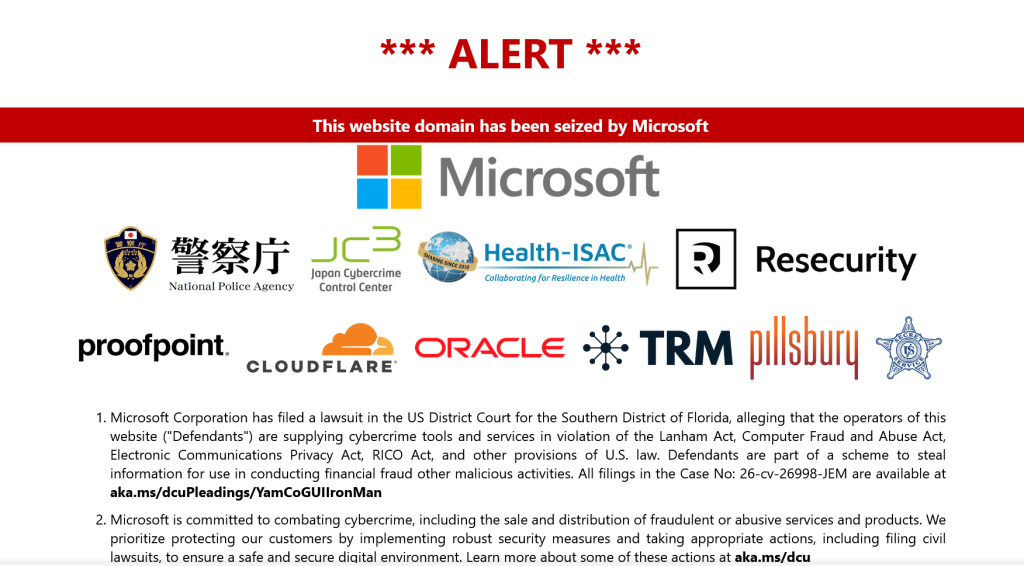 Microsoft Disrupts Cybercrime Marketplace Behind 1 Billion Malicious Messages